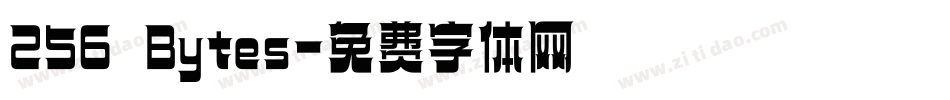 256 Bytes字体转换